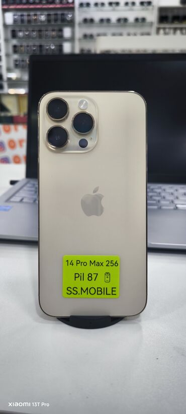 Apple iPhone: IPhone 14 Pro Max, 256 GB, Qızılı, Face ID