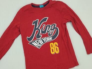 eleganckie czerwone bluzki: Bluzka, Little kids, 7 lat, 116-122 cm, stan - Bardzo dobry