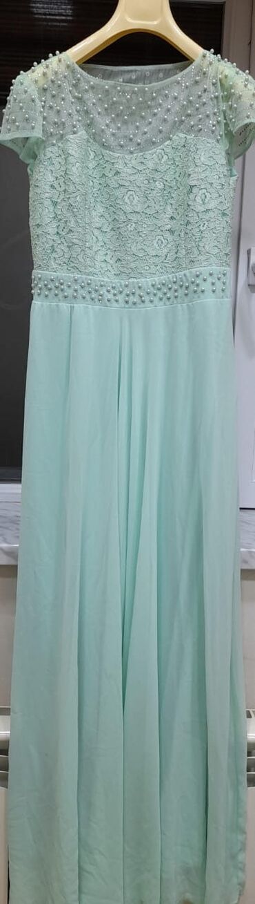 mavi qadın kostyumları: Вечернее платье, Макси, L (EU 40)