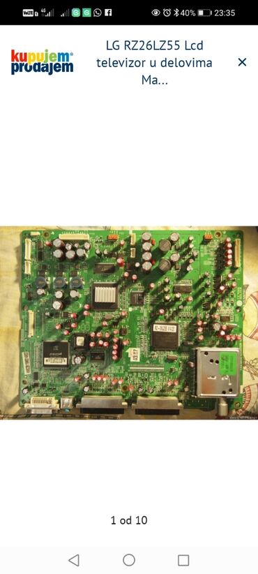Aksesoari za TV i video: LG RZ26LZ55 – LCD televizor za delove LG 37G2000 U delovima — 1