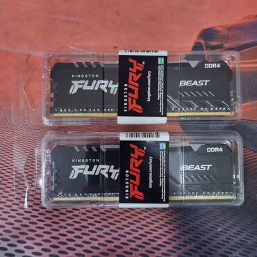 карты памяти class 6 для планшетов: Оперативдик эс-тутум, Жаңы, Kingston Fury, 16 ГБ, DDR4, 3600 МГц, ПК үчүн