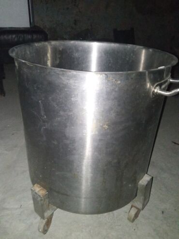 Tava-qazan dəstləri: Qazan, rəng - Gümüşü, Paslanmayan polad, Türkiyə — 42