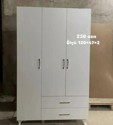 Dolablar: Yeni, Açılan, 3 qapılı Düz dolab, Qarderob, paltar dolabı, Azərbaycan — 23