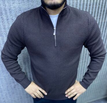 Sviterlər: Sviter, 3XL, rəng - Qəhvəyi — 6