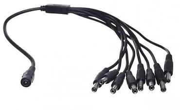 Kablovi i adapteri za kamere: DC razvodni kabl 1 na 8 (Y splitter) - Ulaz: 1x DC ženski konektor — 1