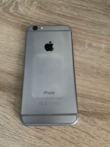 telefon zengleri 2024: IPhone 6, 64 GB, Gümüşü, Barmaq izi