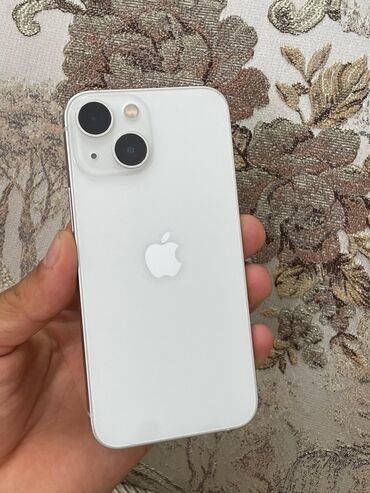 iphone x цена в бишкеке цум: IPhone 13 mini, Б/у, 128 ГБ, Белый, Зарядное устройство, Защитное стекло, Чехол, 78 %