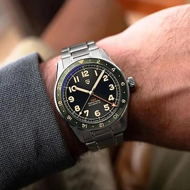 Ručni satovi: PAGANI DESIGN PD-1784 GMT - 40mm - Zelena PAGANI DESIGN PD-1784 GMT - — 1