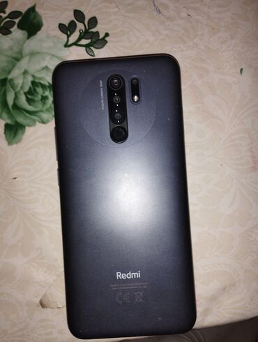 телефон не бу: Xiaomi, Redmi 9, Б/у, 64 ГБ, цвет - Черный, 2 SIM