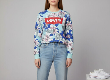 h m krótkie bluzy: LeviS, Світшот жіночий, розмір M