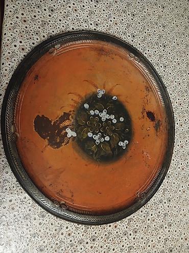 tar qabi: Qədim Rusiya dövrünə aid böyük antik metal məcməyi – 68×68 sm. Antik — 1