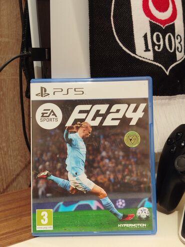 Oyun diskləri və kartricləri: Fc 24 playstation 5 oyunu fifa 24 ideal vəziyyətdə cızıq yoxdur