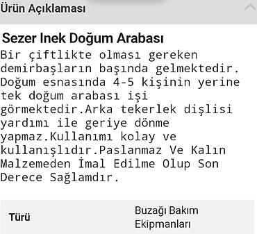 uwaq arabasi type 1: Buzov doğum arabası 
Türkiyə istehsalı
Yeni — 4