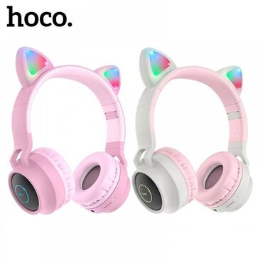 детские наушники с ушками бишкек: Беспроводные корпусные Bluetooth наушники HOCO W27 Cat с милыми