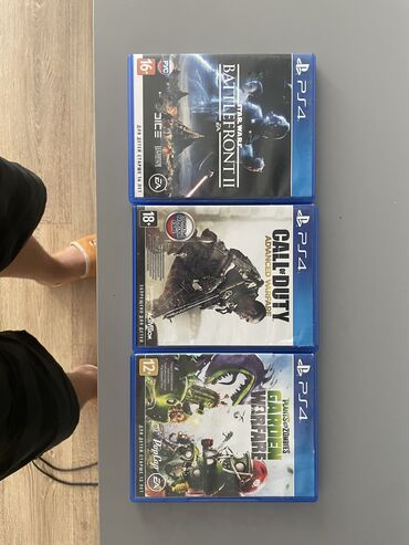 Игры для PlayStation: Call of duty 1000 
Battlefront II 1500
GW 800