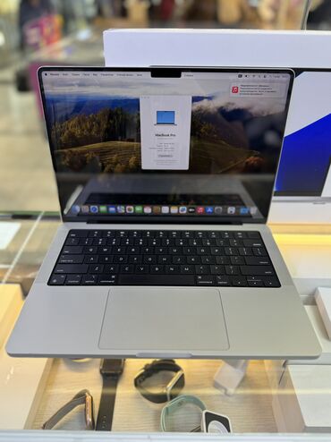 macbook pro 14 бу: Ноутбук, Apple, 16 ГБ ОЗУ, Apple M1 Pro, 14 ", Б/у, Игровой, память SSD