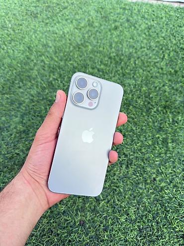 Apple iPhone: IPhone 15 Pro, Natural Titanium, Face ID — 5