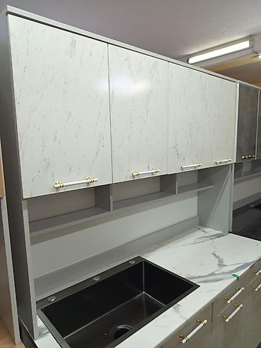 Кухонные гарнитуры: Кухонный гарнитур, цвет - Серый — 12