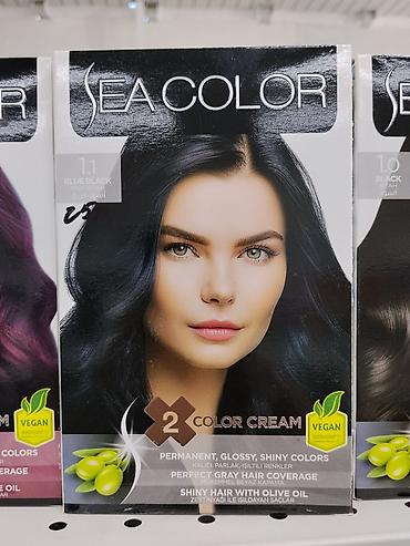 Краска: Крем-краска для волос Sea Color 1.1 Blue Black Стойкая крем-краска — 1