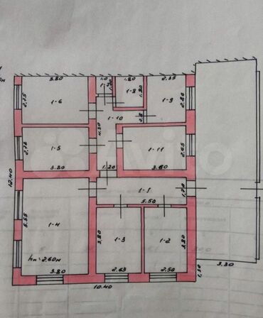 дом каракол этаж: 170 м², 7 комнат