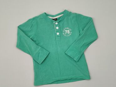 zielona bluzka z długim rękawem: Bluzka, KappAhl, 5-6 lat, 110-116 cm, stan - Dobry
