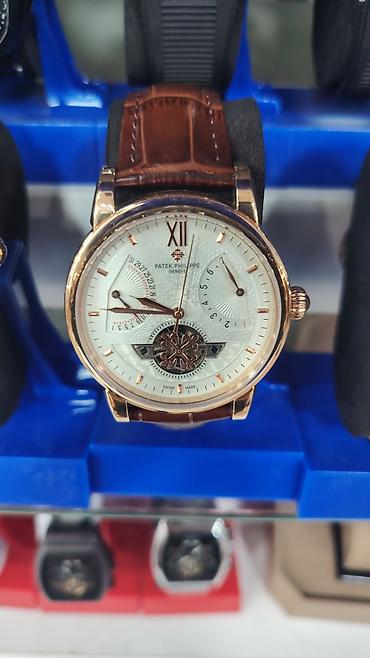 3d saat: Patek Philippe tərzində mexaniki kişi qol saatları - Korpus: qızılı — 3