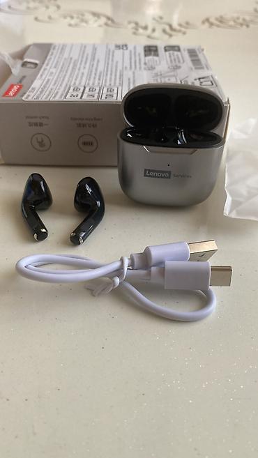 Qulaqcıqlar: Yeni Simsiz (Bluetooth) Qulaqcıqlar, Lenovo, rəng - Qara — 2