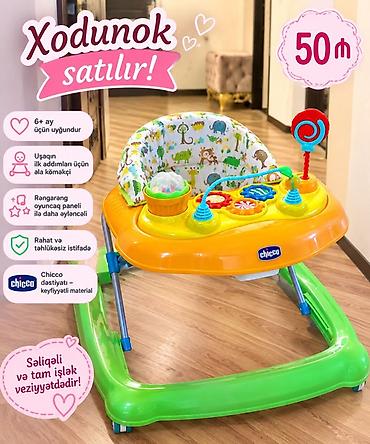 Xodunoklar: Bir neçə uşaq və geyim məhsulu satılır: 1) Chicco xodunok – 50 m - 6+ — 3
