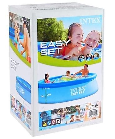 Hovuzlar: №: 8007 Məhsulun adı: Şişmə hovuz Intex H28110NP, göy, 244x76 sm, 2419 — 4