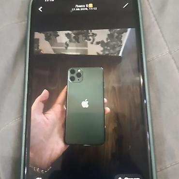 Apple iPhone: IPhone 11 Pro Max, Б/у, 256 ГБ, Matte Midnight Green, Коробка, 79 % — 2