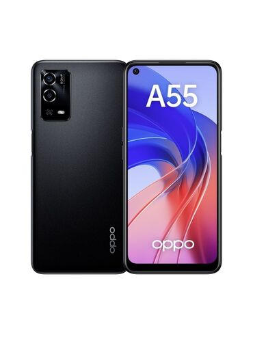 телефон бишкек: Oppo A55 5G, Б/у, 64 ГБ, цвет - Черный, 2 SIM