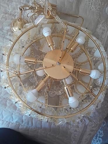 həyət işıqları: Çılçıraq, 10 və daha çox lampa, Metal — 1