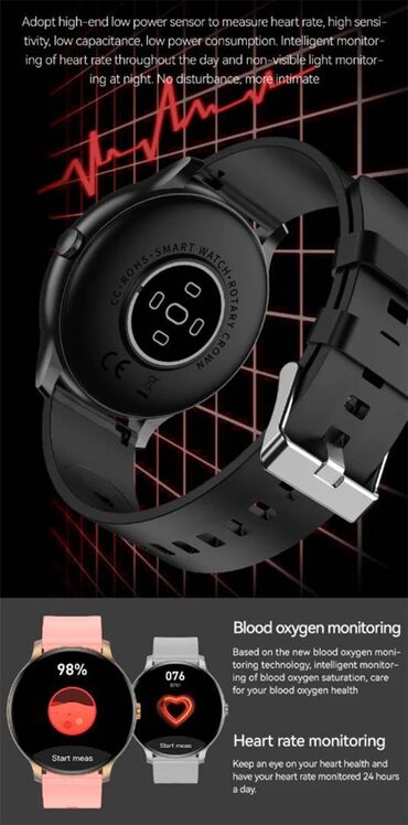 Ručni satovi: Nov pametni sat sa dva kaiša silikonskim i metalnim. Širina kaiša je — 6