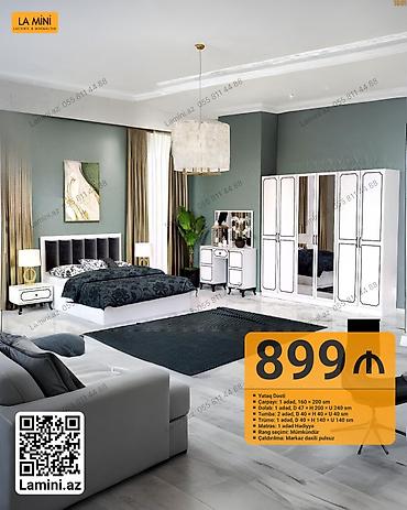 tek kiravatlar: LA MINI – Yataq Dəsti Komplektin tərkibi: - Çarpayı: 1 ədəd, 160 × — 1