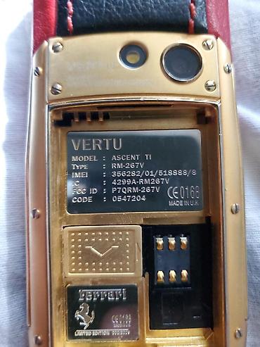Мобильные телефоны и аксессуары: Vertu Ti, Б/у, цвет - Золотой, 1 SIM — 4