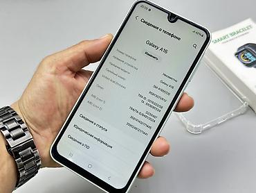 Уюлдук телефондор жана аксессуарлар: Samsung Galaxy A16, Колдонулган, 128 ГБ, түсү - Жашыл, 2 SIM — 8