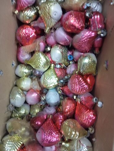 Yeni il oyuncaqları və bəzəkləri: Первое фото по 4м.другие фото по 2м все игрушки стеклянные şüşə yolka — 7