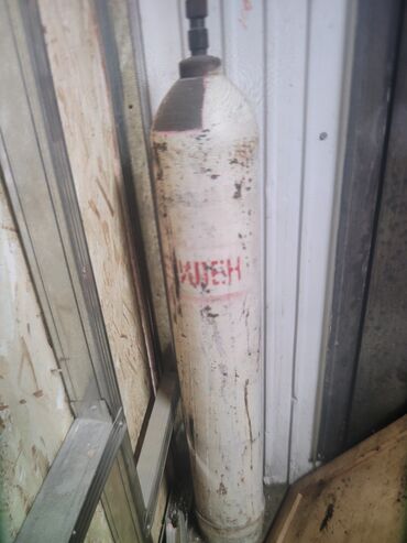 где купить кислородный баллон: Өнөр жай газ баллону, Толтуруу: Аргон, Баллондун көлөмү: 50 л, Колдонуу: Ширетүү жана кесүү, Колдонулган, Чекене