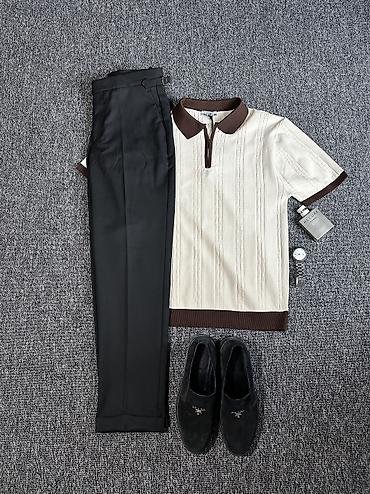 блу ети: Батник и брюки итальянские в стиле smart-casual Состав набора: - — 3