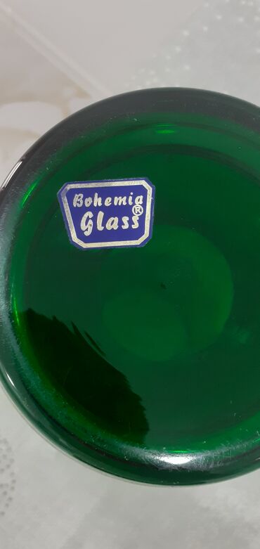 Ziyafət donları: Ваза из богемского стекла.Высота-32см.Bagem şüşəli — 4