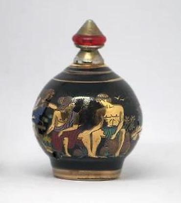 Stare vaze i dekor: MIRISNICE minijaturne grčke keramičke bočice za parfem. Ručna izrada — 10