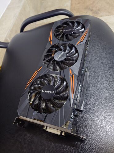 карту: Видео карта, Колдонулган, Gigabyte, GeForce GTX, 8 ГБ, ПК үчүн