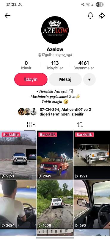 col reklamı: Xidmət: Azelow – avtomobil paylaşımları və reklam HESAB 2 GÜNÜN — 1