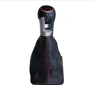 Tuning oprema: Ručica menjača sa kožnom manžetnom – 6 brzina - Komplet: kugla ručice — 5