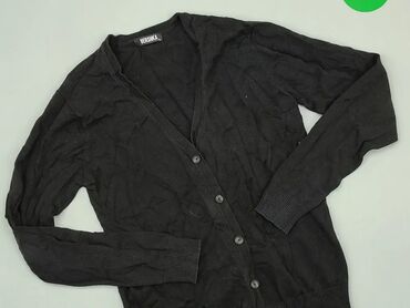bershka kamizelka czarna: Kardigan, Bershka, M (EU 38), stan - Dobry