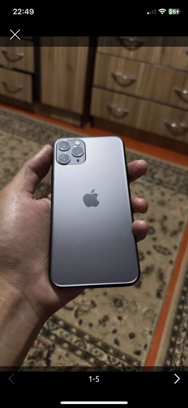 сколько стоит айфон 11 про бу: IPhone 11 Pro, Колдонулган, 64 ГБ, Кара, Каптама, 86 %