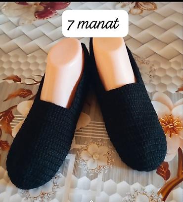 mini qelyan: Əl işi toxunma ev corabı– minimalist model - Model: bağsız, yumru — 1