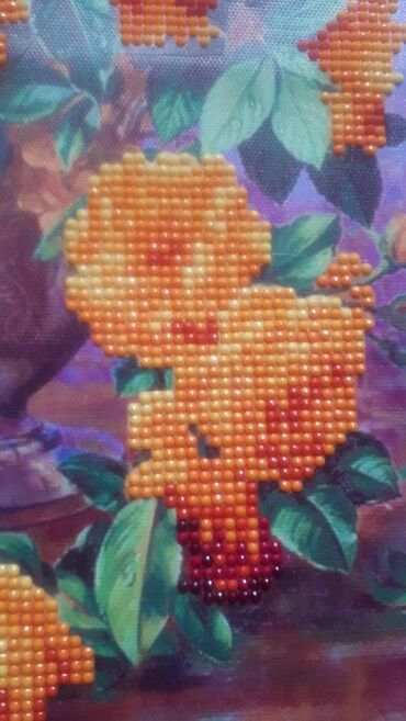 Şəkillər, tablolar: Готовая алмазная мозаика ПИОНЫ. Нужно лишь вставить в рамку. Стразы — 11