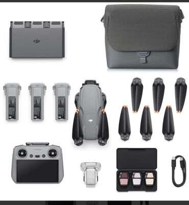 комбо 3 в 1: Продаю дрон DJI air 3S combo +3 батарейки+зарядное