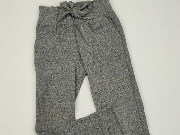 spodnie materialowe czarne: Material trousers, 4-5 years, 110, condition - Good
